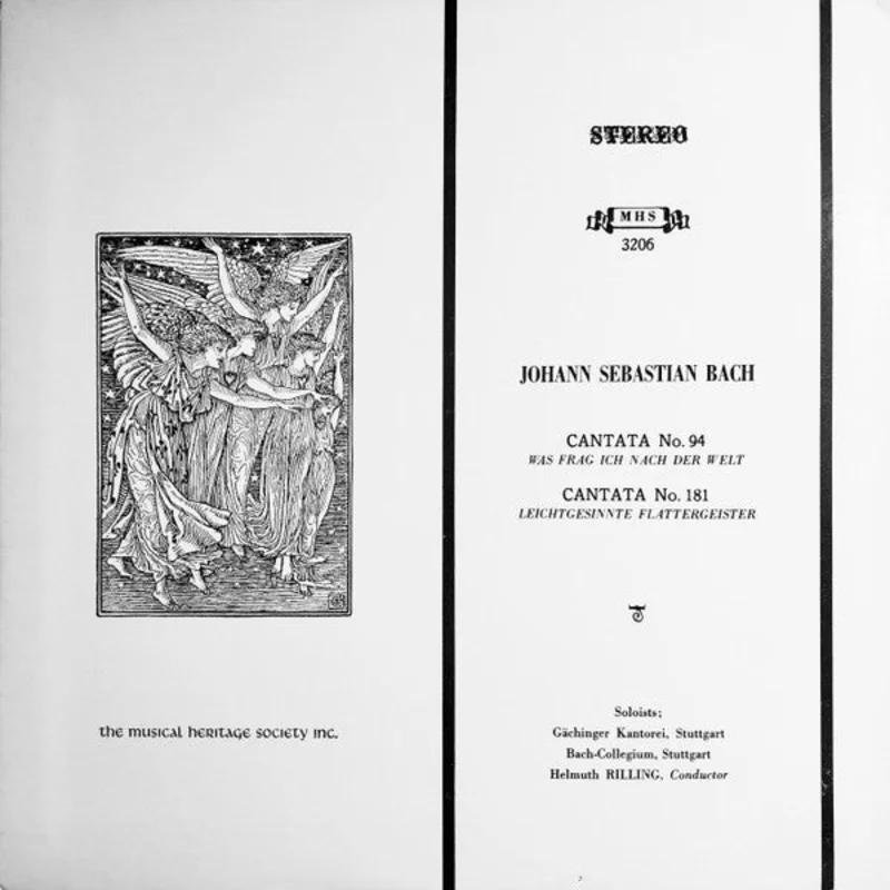 Johann Sebastian Bach, Gchinger Kantorei Stuttgart, Bachcollegium Stuttgart, Helmuth Rilling - Cantata No.94 - Cantata No.181