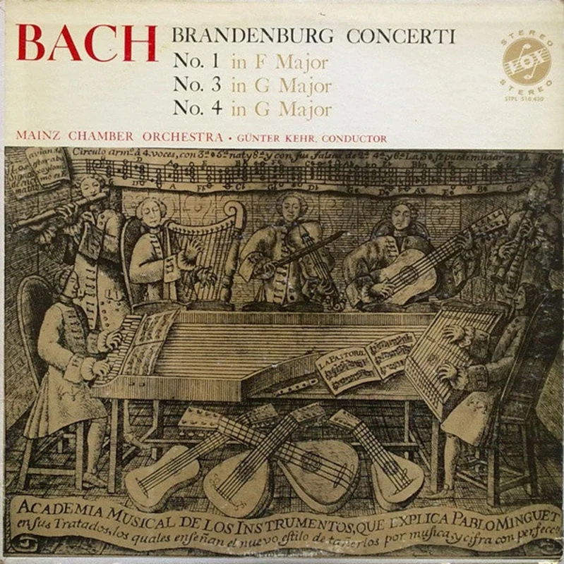 Johann Sebastian Bach, Mainzer Kammerorchester, Gnter Kehr - Brandenburg Concerti (No. 1 In F Major - No. 3 In G Major - No. 4 In G Major)