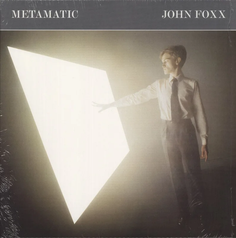 John Foxx Metamatic - Grey Vinyl - Autographed Print UK Vinyl LP