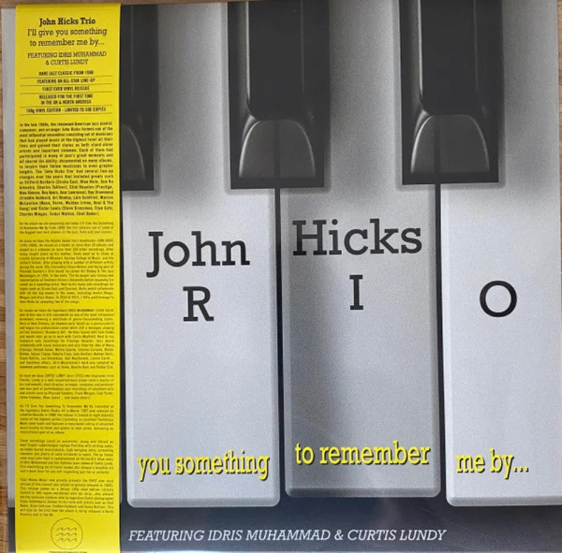 John Hicks Trio - I'll Give You Something To Remember Me By...