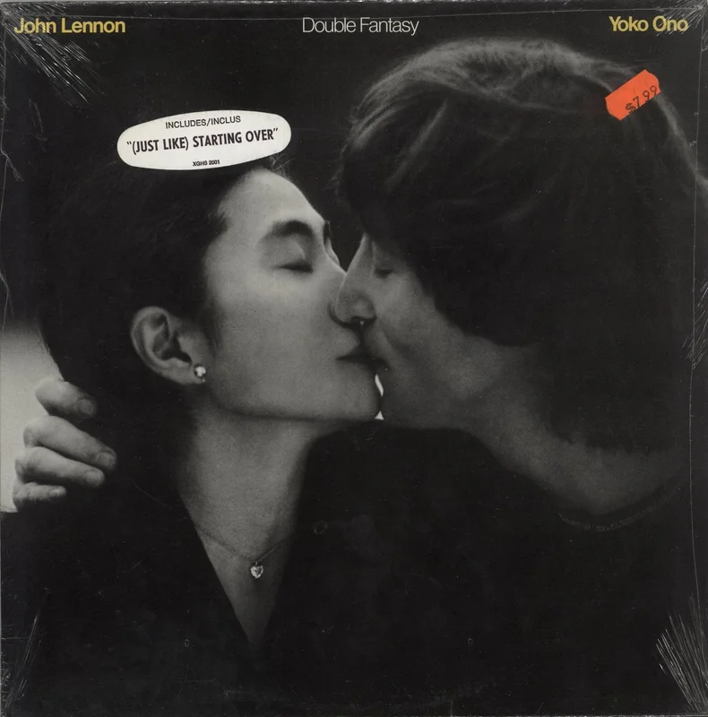 John Lennon Double Fantasy - Sealed - Stickers Canadian Vinyl LP