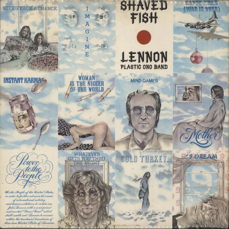 John Lennon Shaved Fish - 1st - VG UK Vinyl LP