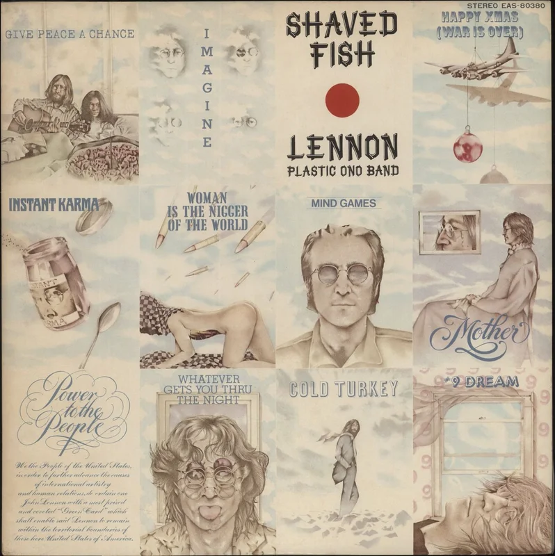 John Lennon Shaved Fish Japanese Promo Vinyl LP