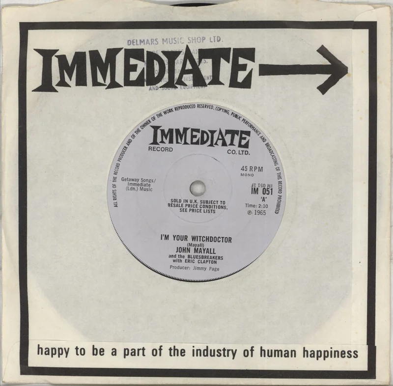 John Mayall I'm Your Witchdoctor UK 7" vinyl