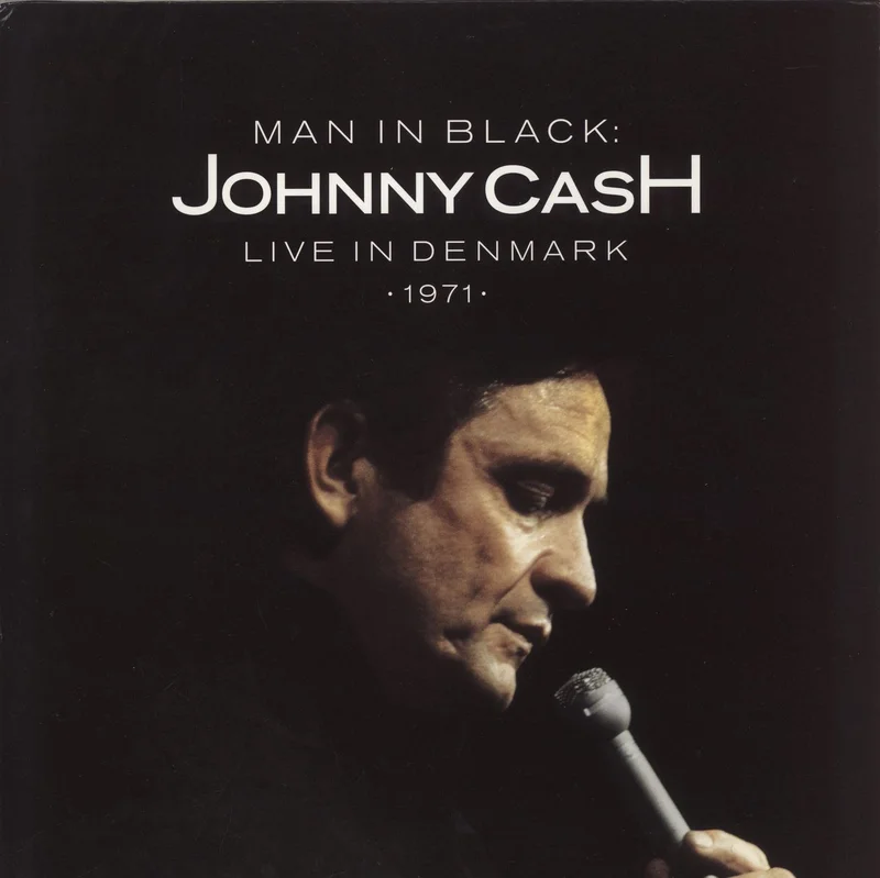 Johnny Cash Man In Black: Live In Denmark 1971 - Red & White Vinyl UK 2-LP vinyl set