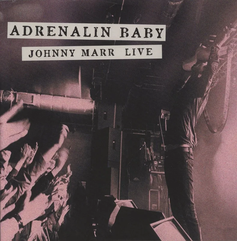 Johnny Marr Adrenalin Baby | Johnny Marr Live - Pink & Black Splatter Vinyl UK 2-LP vinyl set