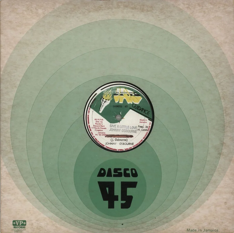 Johnny Osbourne Give A Little Love / Backra Jamaican 12" vinyl