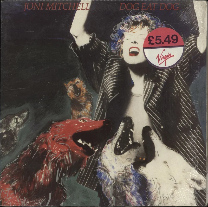 Joni Mitchell Dog Eat Dog - Opened shrink UK Vinyl LP