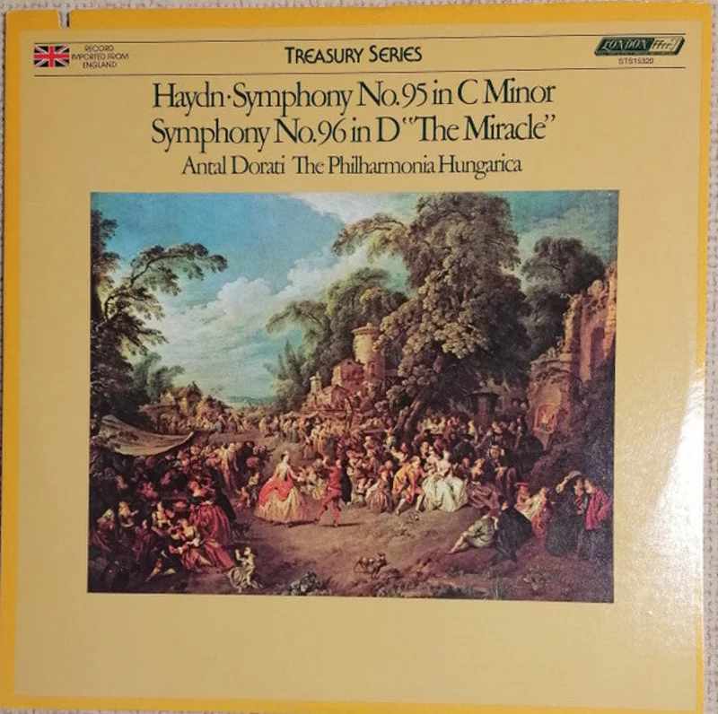 Joseph Haydn, Philharmonia Hungarica, Antal Dorati - Symphony No. 95 In C Minor / Symphony No. 96 In D "The Miracle"