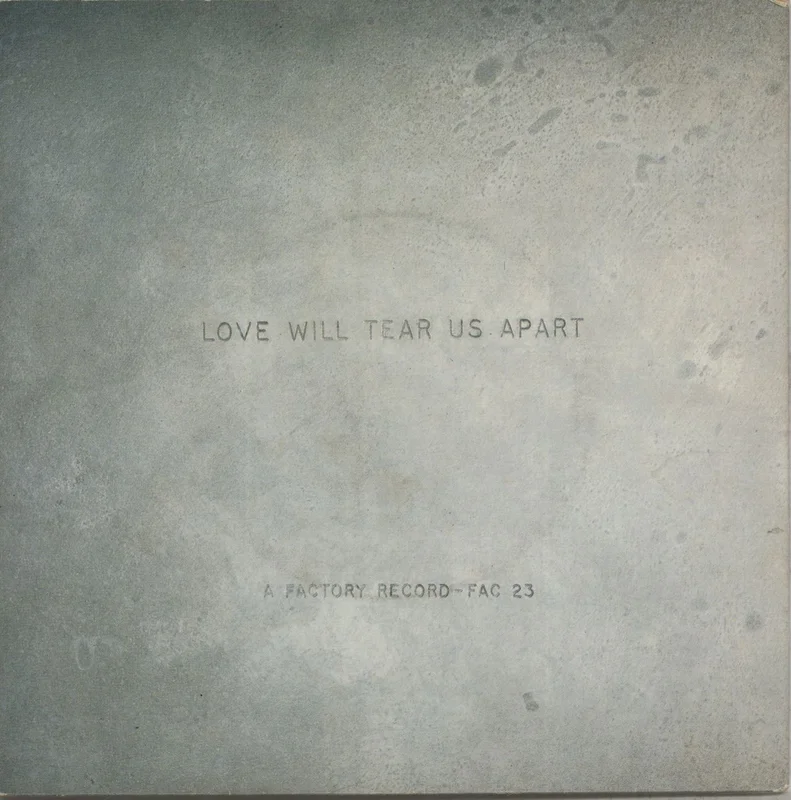 Joy Division Love Will Tear Us Apart - 1st - Wide - Red UK 7" vinyl