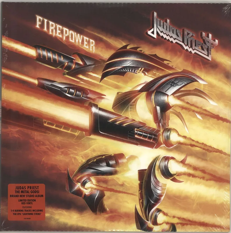 Judas Priest Firepower - Red Vinyl - Sealed UK 2-LP vinyl set
