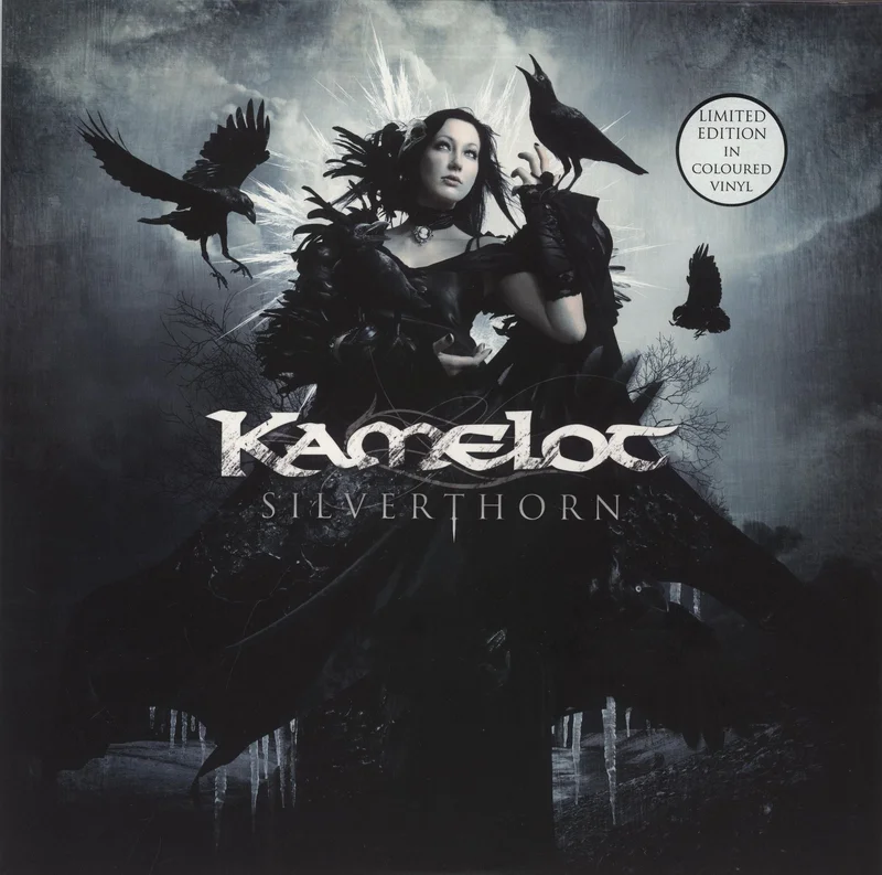 Kamelot Silver Thorn - Blue Marbled vinyl German 2-LP vinyl set