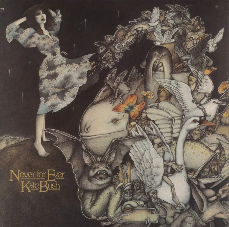 Kate Bush Never For Ever - Autographed UK Vinyl LP