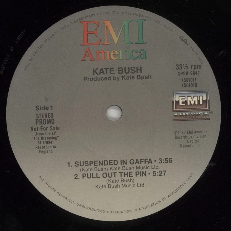 Kate Bush Selections From The Dreaming US Promo 12" vinyl