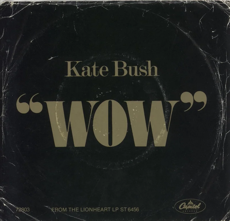 Kate Bush Wow - Gold Vinyl Canadian 7" vinyl