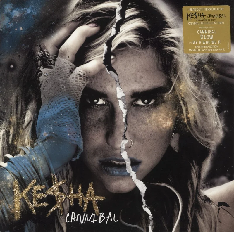 Kesha Cannibal - Marbled Cannibal Red Vinyl US Promo Vinyl LP