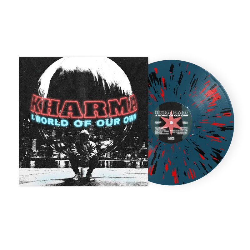 Kharma - A World Of Our Own Blue w/ Red & Black Splatter Vinyl