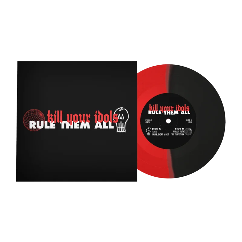 Kill Your Idols - Rule Them All Black/Red Half & Half Split 7"