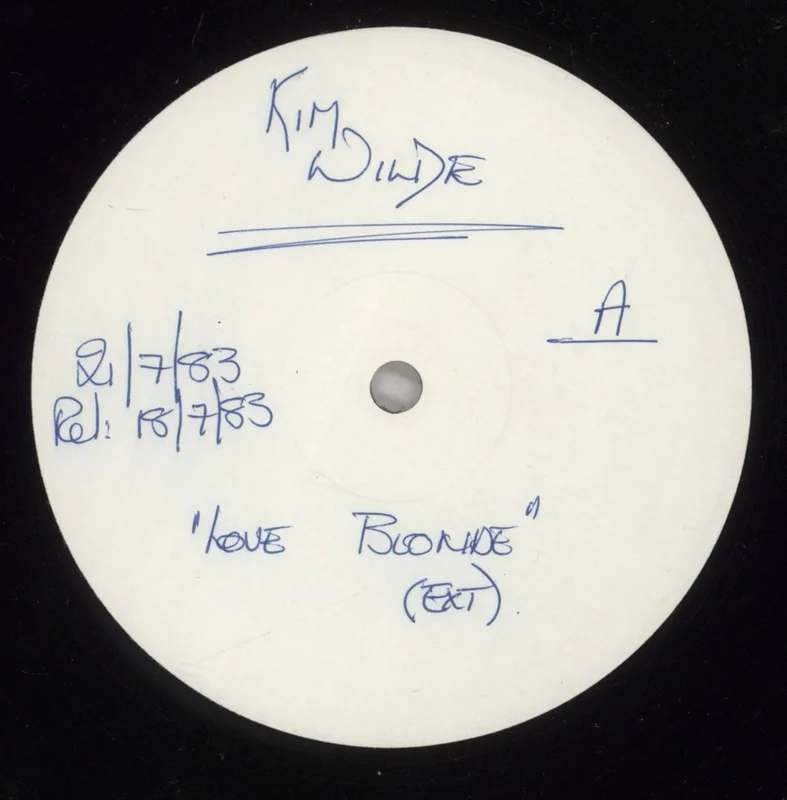 Kim Wilde Love Blonde - Test Pressing UK Promo 12" vinyl