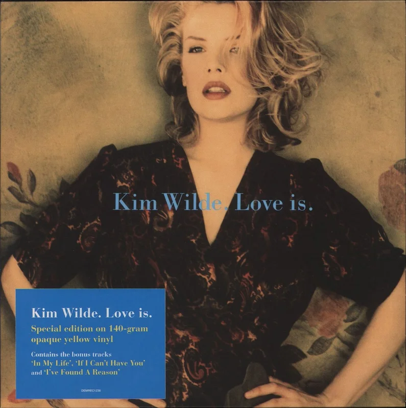 Kim Wilde Love Is - Yellow Vinyl UK Vinyl LP