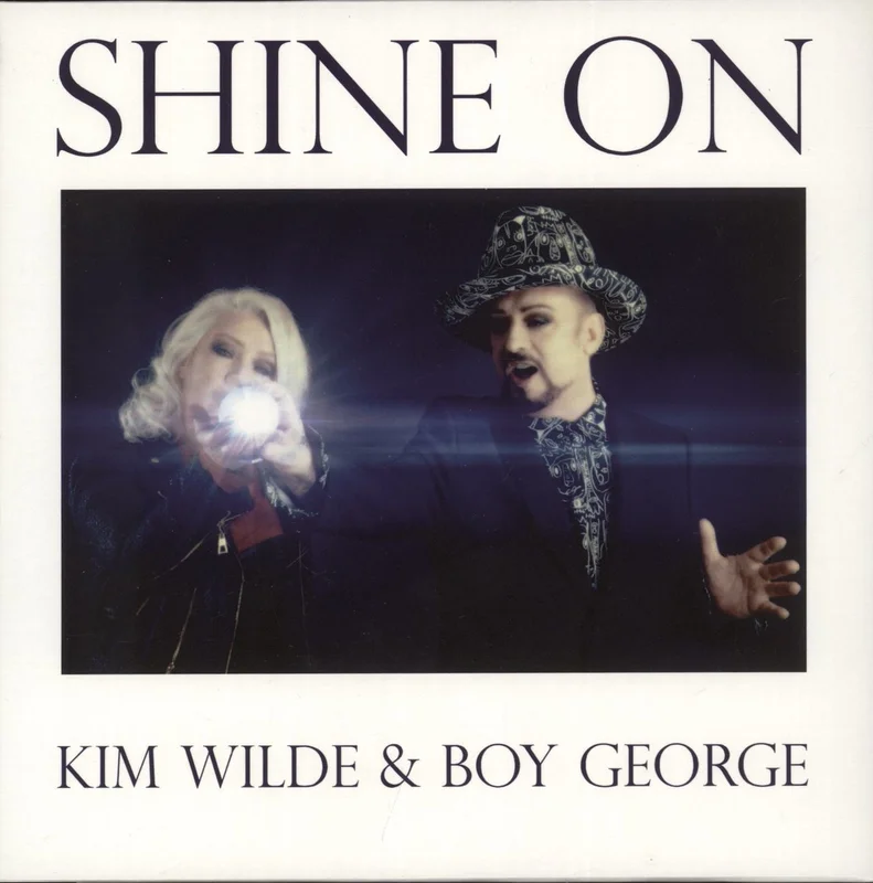 Kim Wilde Shine On - Blue Vinyl UK 7" vinyl