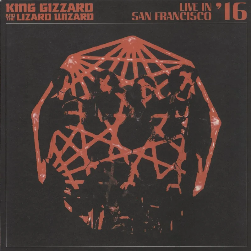 King Gizzard And The Lizard Wizard Live In San Francisco '16 - Red Blob In Clear Vinyl With Black Splatter US 2-LP vinyl set