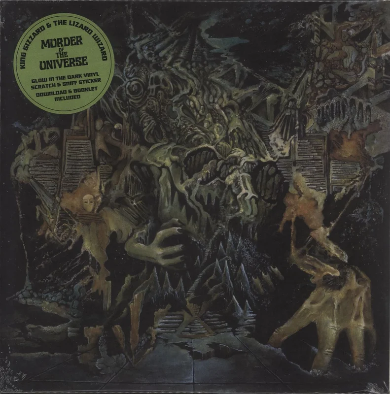 King Gizzard And The Lizard Wizard Murder Of The Universe - Glow In The Dark Vinyl + Booklet - Sealed UK Vinyl LP