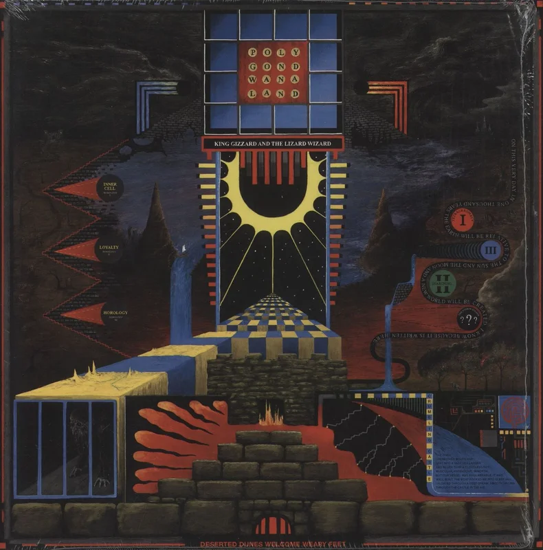 King Gizzard And The Lizard Wizard Polygondwanaland - Green With Multi-Colour Splatter Vinyl UK Vinyl LP