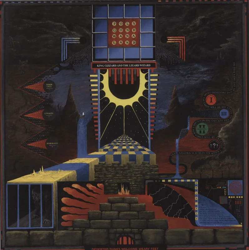King Gizzard And The Lizard Wizard Polygondwanaland - Quad Chamber Liquid Filled Vinyl US Vinyl LP