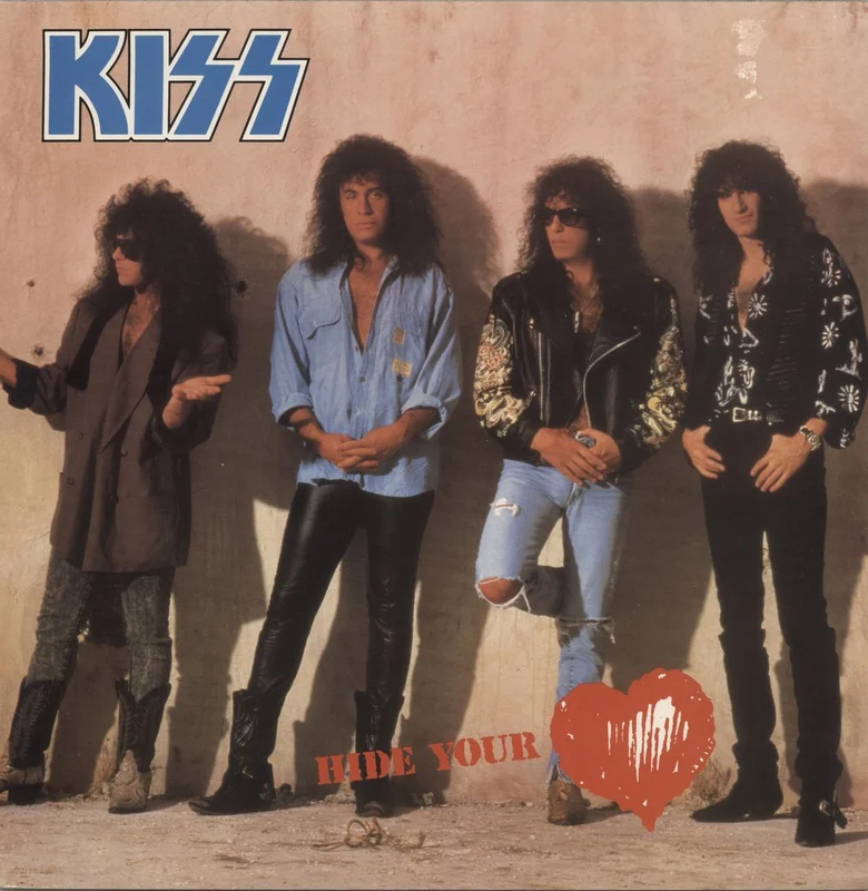 Kiss Hide Your Heart UK 12" vinyl