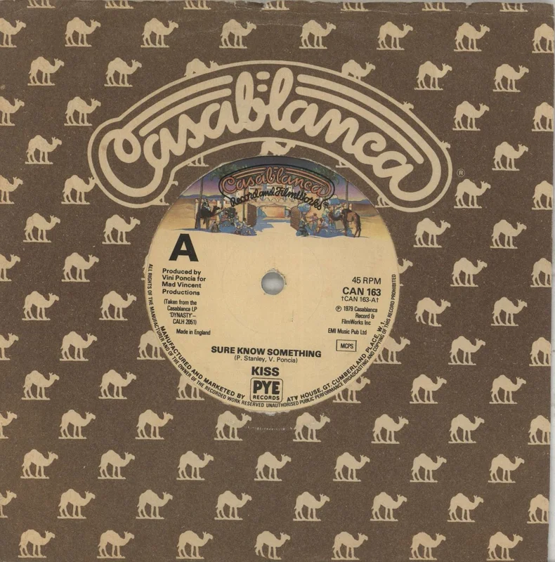Kiss Sure Know Something UK 7" vinyl