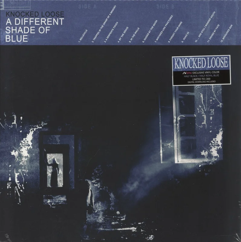Knocked Loose A Different Shade of Blue - Blue and Black Vinyl - Sealed UK Vinyl LP