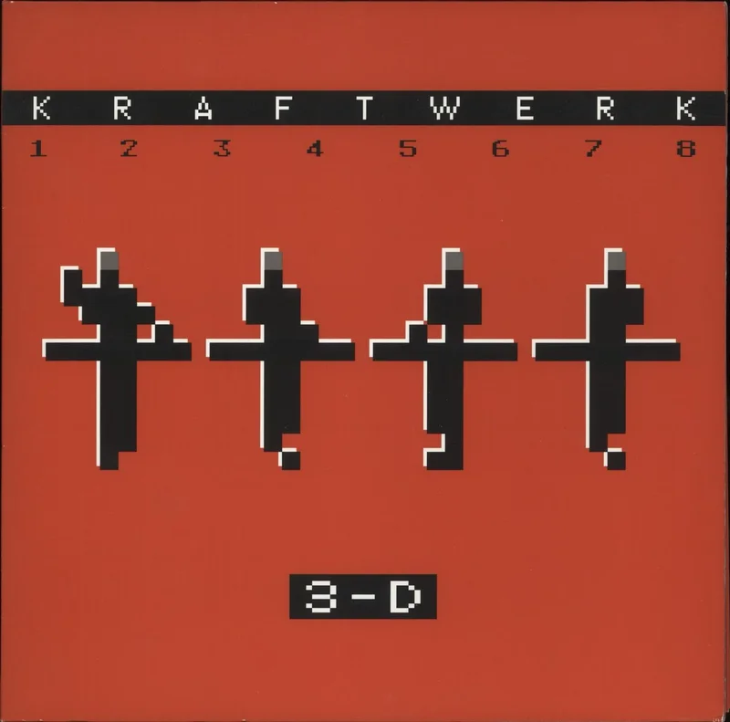 Kraftwerk 3-D (1 2 3 4 5 6 7 8) UK 2-LP vinyl set