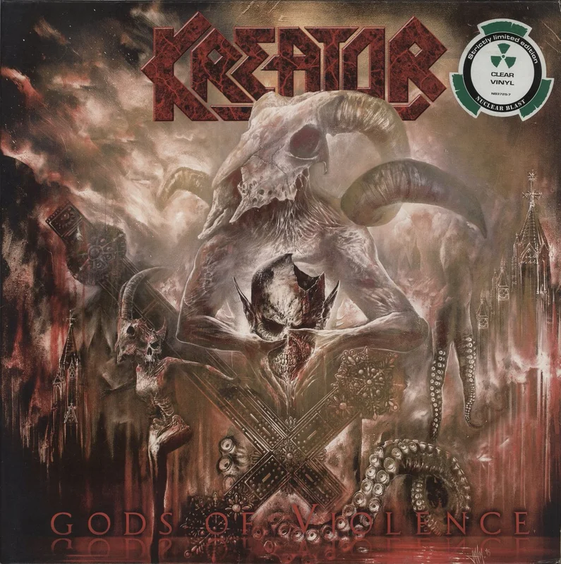 Kreator Gods Of Violence - 180gram Clear Vinyl German 2-LP vinyl set