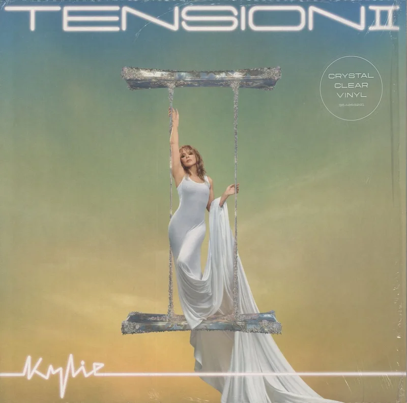 Kylie Minogue Tension II - Crystal Clear Vinyl + Autographed Print UK Vinyl LP
