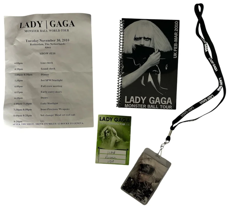 Lady Gaga Revamped Monster Ball Tour 2010 Crew Pack UK Memorabilia