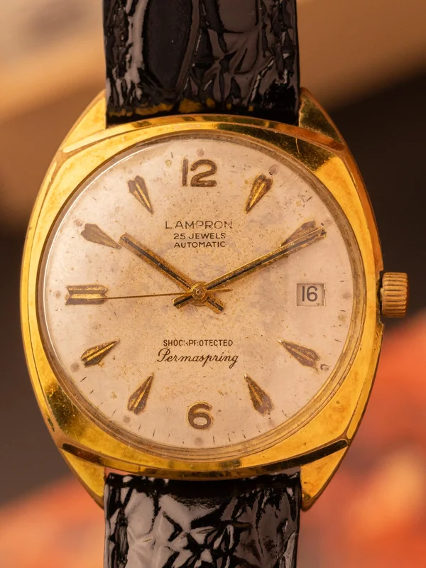 Lampron 25 Jewels Permaspring (Ref. 352872) [Rare Collectible]  [38mm] Automatic Movement