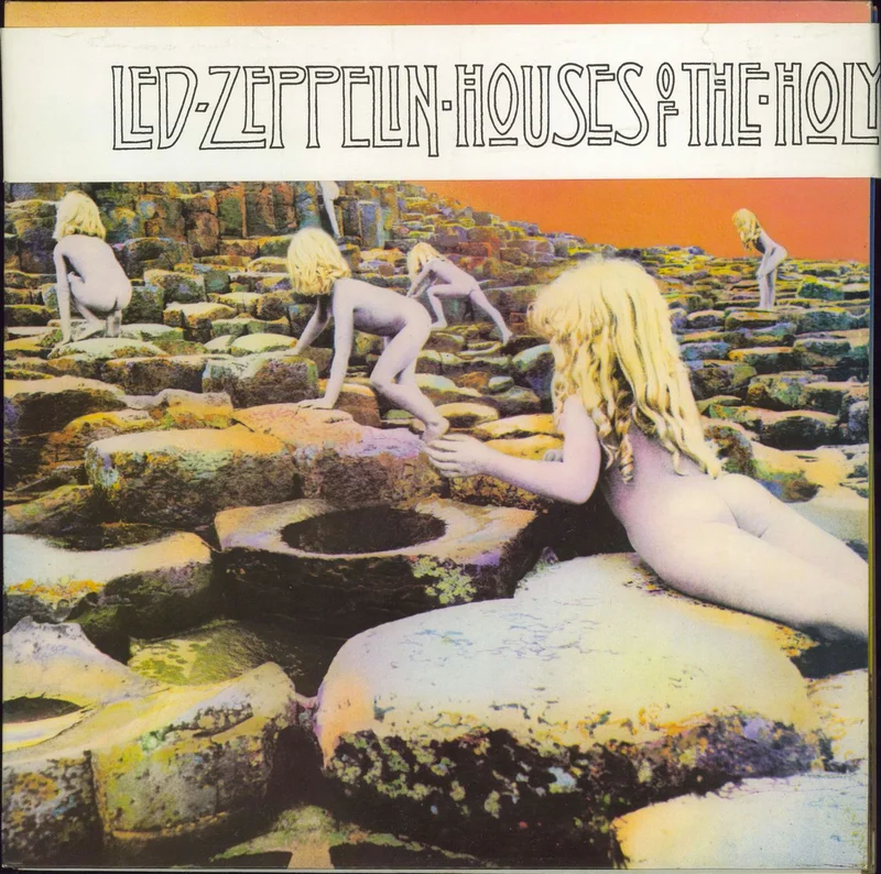 Led Zeppelin Houses Of The Holy - 4th + Belly band - EX UK Vinyl LP