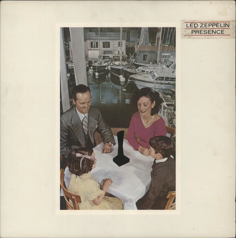 Led Zeppelin Presence - 1st - Stickered - VG UK Vinyl LP