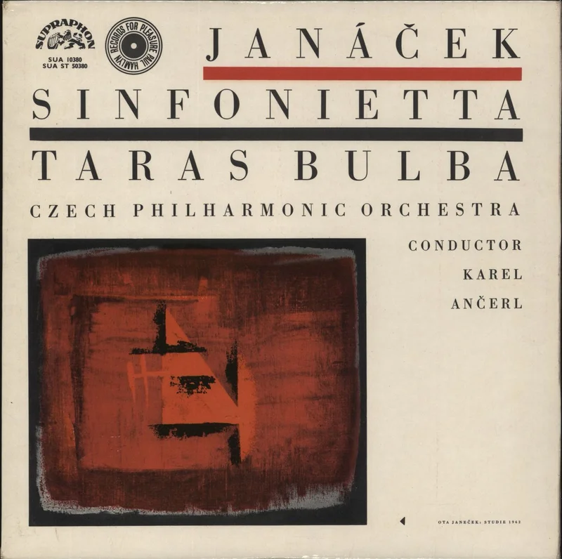 Leo Jancek Jancek: Sinfonietta / Taras Bulba Czech Vinyl LP