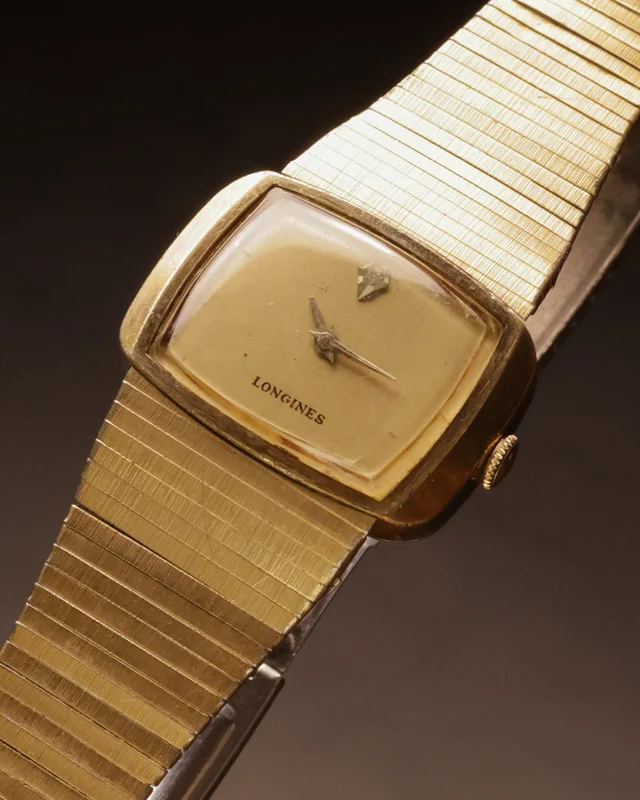 Longines x Wittnauer Tank-Style Dress Watch (Gold-Plated)