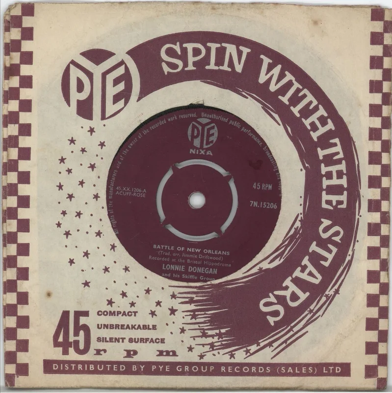 Lonnie Donegan Battle Of New Orleans UK 7" vinyl