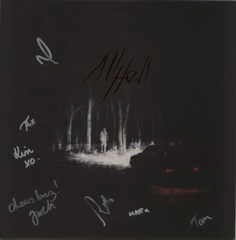 Los Campesinos All Hell - Dinked Edition - Blood Galaxy Vinyl - Autographed UK 2-LP vinyl set