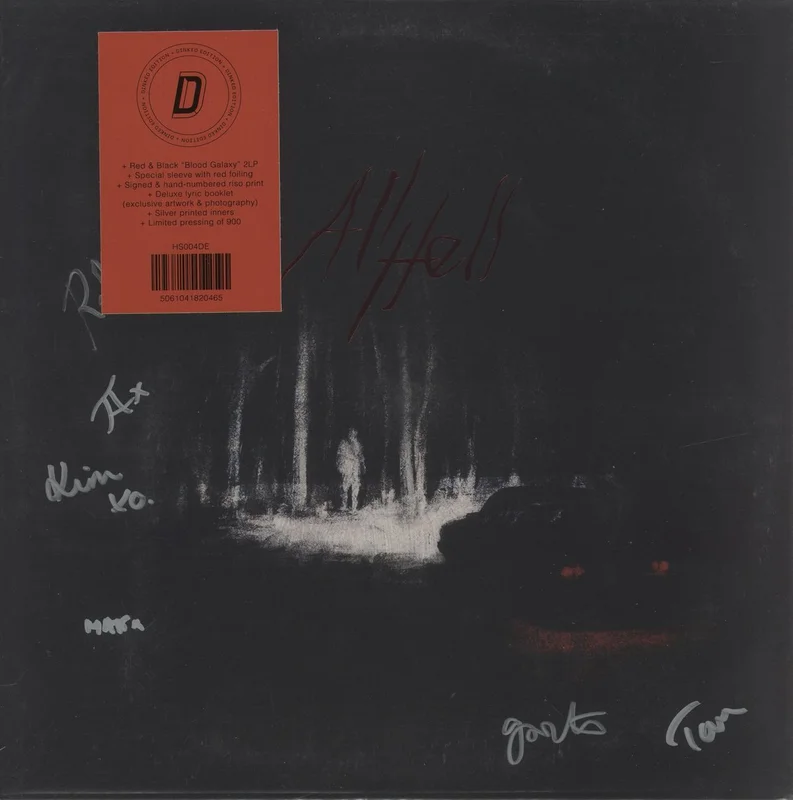 Los Campesinos All Hell - Dinked Edition - Blood Galaxy Vinyl + Hype-sticker + Autographed UK 2-LP vinyl set