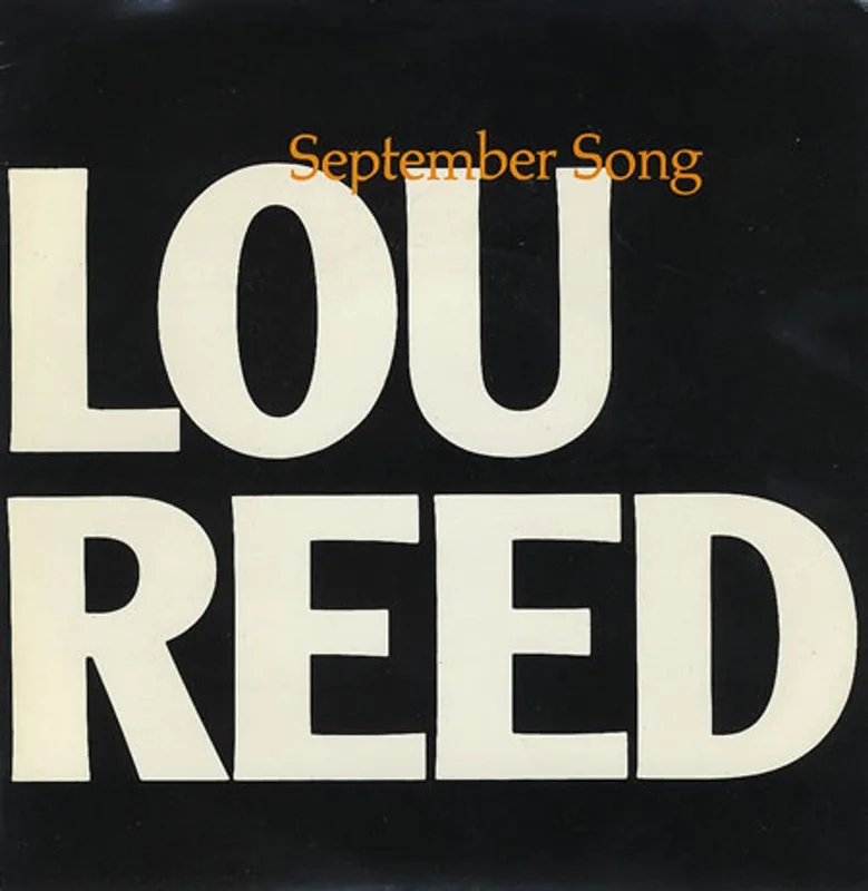 Lou Reed September Song - P/s UK 7" vinyl