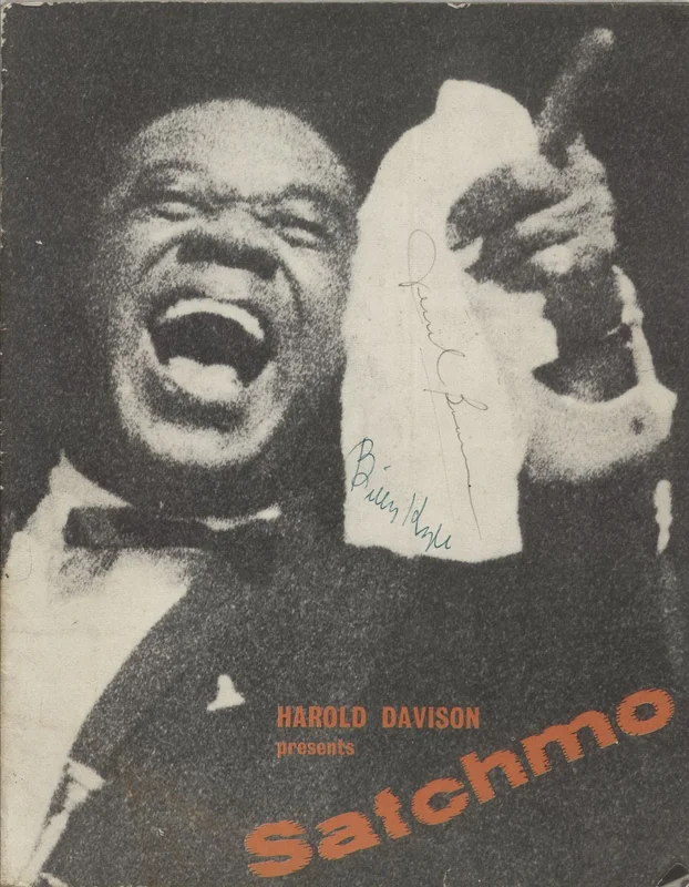 Louis Armstrong Satchmo - Third British Tour April-May 1962 + ticket stub - Autographed UK Tour programme