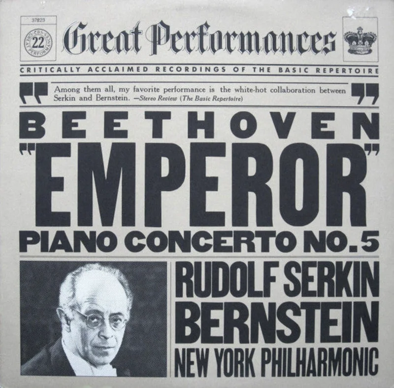 Ludwig van Beethoven, Rudolf Serkin, Leonard Bernstein, New York Philharmonic - "Emperor" Piano Concerto No. 5