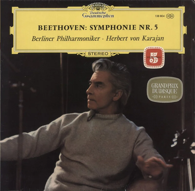 Ludwig Van Beethoven Symphony No. 5 + DG Brochure German Vinyl LP