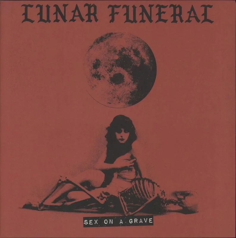 Lunar Funeral Sex On A Grave - Clear Vinyl Swedish Vinyl LP