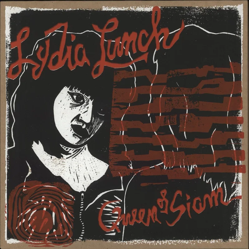 Lydia Lunch Queen Of Siam - Red With Black Center Vinyl US Vinyl LP